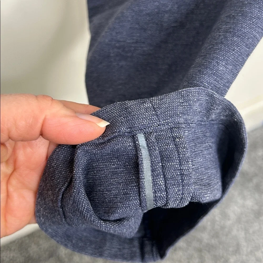Lululemon ABC Pant Classic *Tech Canvas 34" Heathered Deep Navy Size 31 - Picture 15 of 16